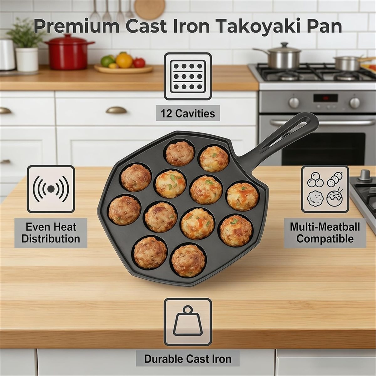 Чугунная сковорода для такояки – обзор и цена Takoyaki Pan Cast