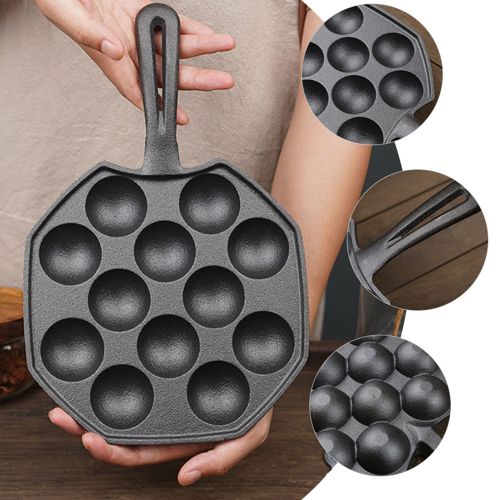 1 шт. Профессиональная чугунна – обзор и цена Takoyaki Pan Cast